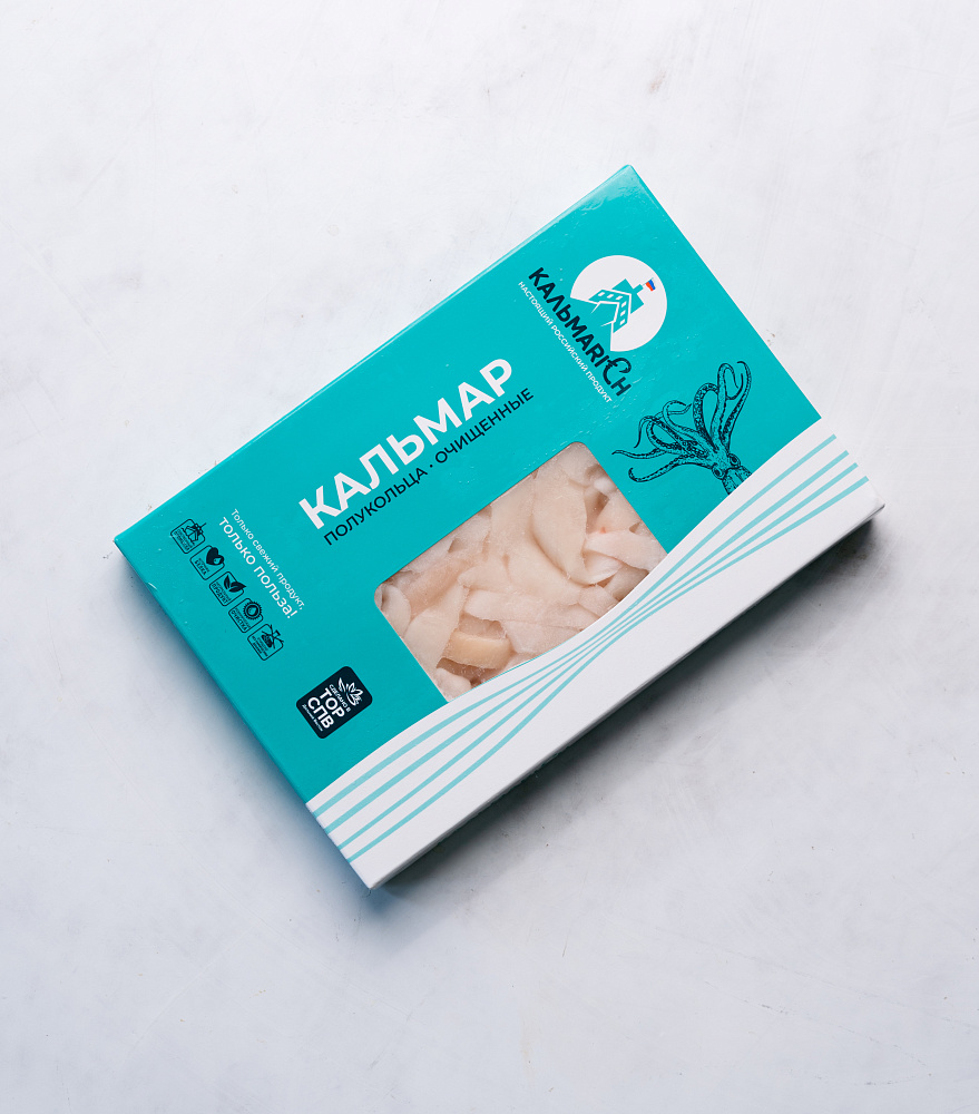 Кальмар полукольца очищенные