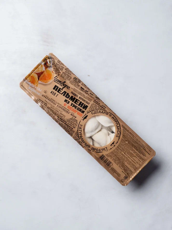 Пельмени рыбные из трески с сёмгой