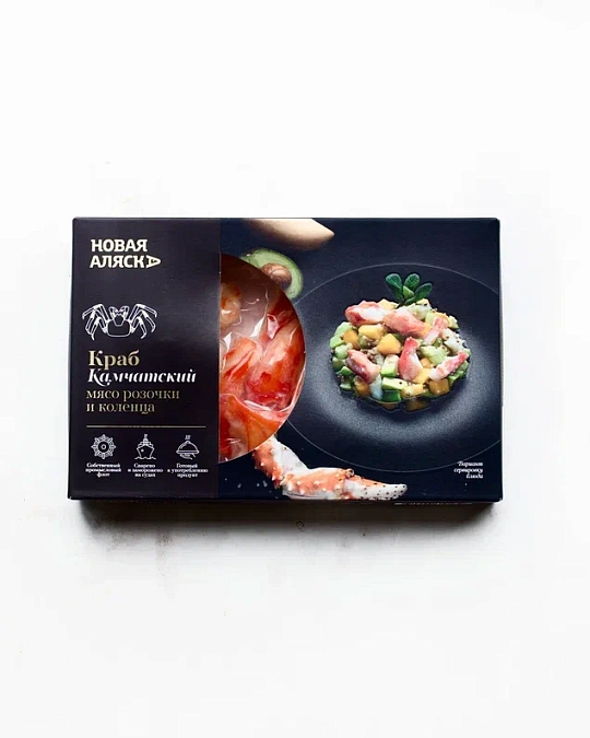 Краб Камчатский мясо розочки и коленца 0,2 кг