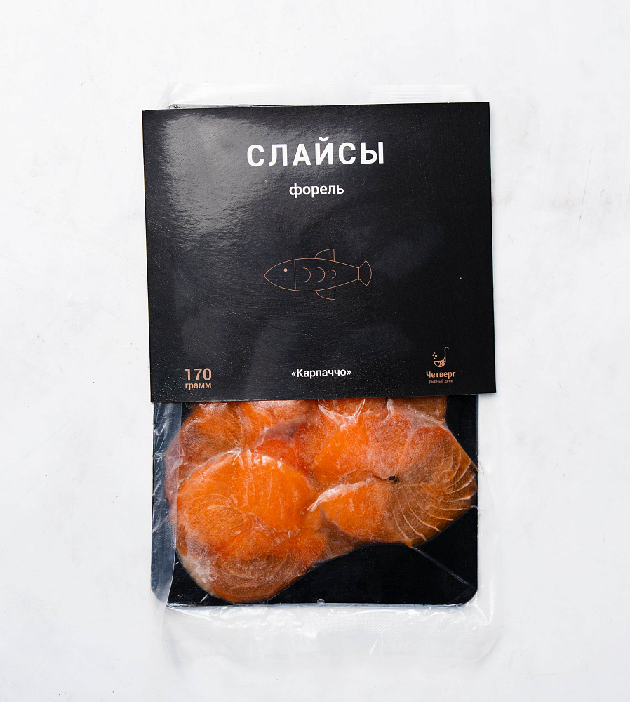 Слайсы из форели "Карпаччо"