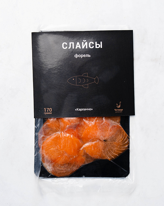 Слайсы из форели "Карпаччо"
