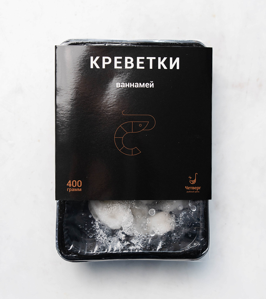 Креветки ваннамей 16/20 в панцире 0.4кг