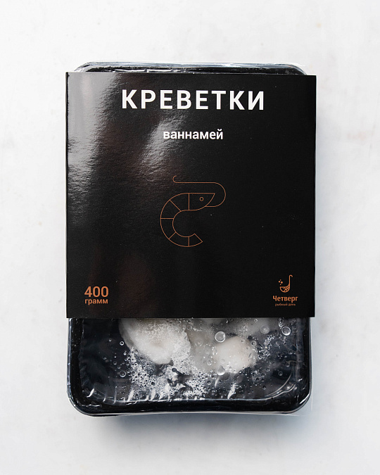Креветки ваннамей 16/20 в панцире 0.4кг