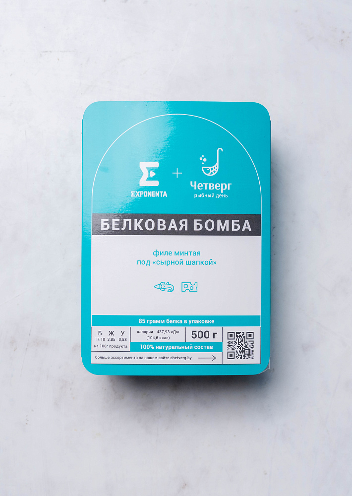 Филе минтая под сыром "белковая бомба"